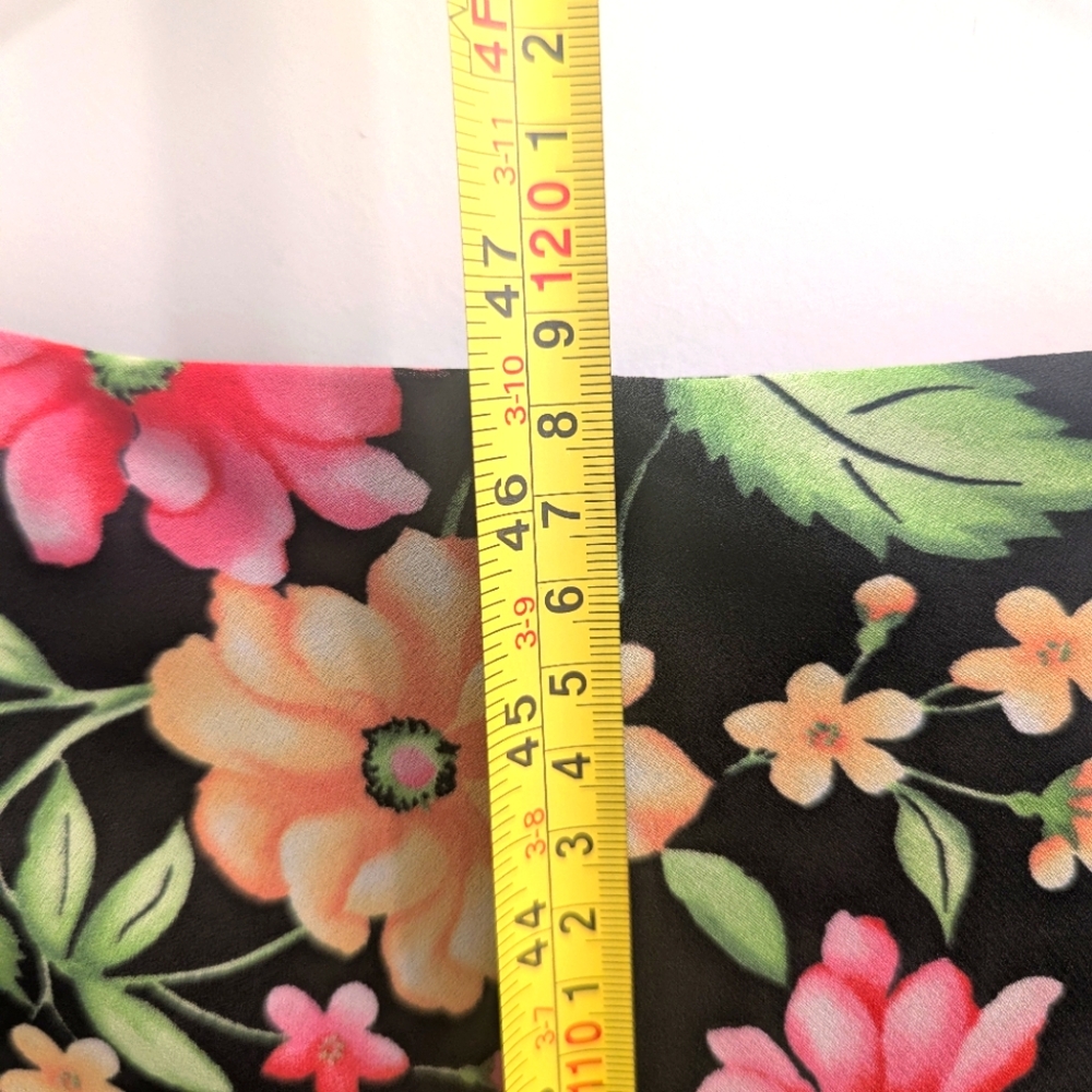 ⭐⭐READ!! ⭐ Womens White Stag Short Sleeve Chiffon Dress Floral ⭐⭐  - Picture 5 of 8